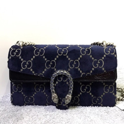 Gucci GG Dionysus Velvet Shoulder Bag ,25CM - 구찌 GG 디오니소스 벨벳 숄더백 499623,GUB0261 ,25cm,네이비