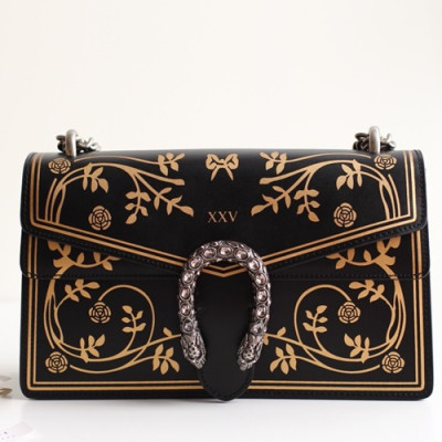Gucci GG Dionysus Leather Shoulder Bag ,28CM - 구찌 GG 디오니소스 레더 숄더백 400249,GUB0277 ,28cm,블랙
