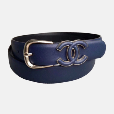 Chanel 2019 Ladies Classic CC Buckle Leather Belt - 샤넬 여성 클랙식 CC 버클 레더 벨트 Cnl0191x.Size(2.5cm).네이비