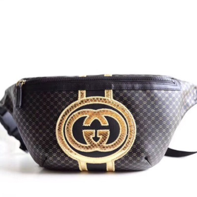 Gucci Dapper Dan Leather Belt Bag ,28CM - 구찌 대퍼 댄 레더 남여공용 벨트백, 536416,GUB0291 ,28cm,블랙