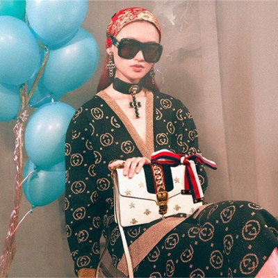 Gucci Sylvie Leather Women Shoulder Bag,25CM - 구찌 실비 레더 여성용 숄더백 524404,GUB0305,25CM,화이트