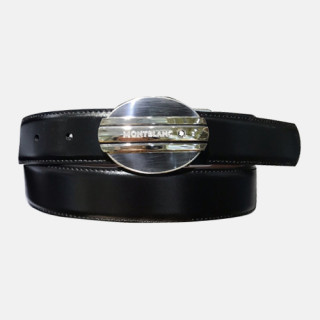 Montblanc 2019 Mens Business Leather Belt - 몽블랑 신상 남성 비지니스 레더 벨트 Mont0036x.Size(3.2cm).블랙은장