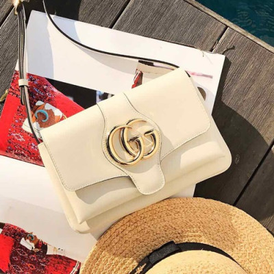 Gucci 2019 Arli  Shoulder Bag,25CM - 구찌 2019 알리 숄더백 550129,GUB0313,25CM,화이트