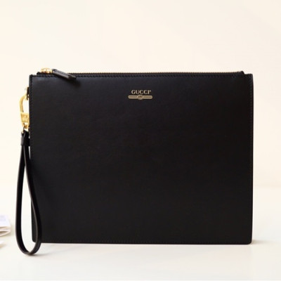 Gucci Leather Clutch Bag ,28CM - 구찌 레더 남여공용 클러치백 547613,GUB0319 ,28cm,블랙