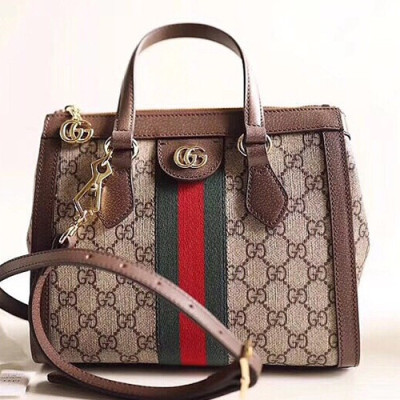 Gucci Ophidia Supreme Women Tote Shoulder Bag,24.5CM - 구찌 오피디아 수프림 여성용 토트 숄더백 547551,GUB0323,24.5CM,브라운