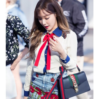 Gucci Sylvie Chain Shoulder Bag,25.5CM - 구찌 실비 체인 숄더백 421882,GUB0333,25.5CM,소녀시대-티파니