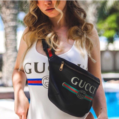 Gucci  Leather Belt Bag ,28CM - 구찌 레더 남여공용 벨트백,493869 ,GUB0346,28cm,블랙