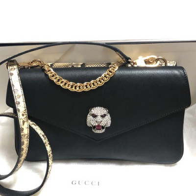Gucci 2018 Double Shoulder Bag,27CM - 구찌 2018 여성용 더블 숄더백 ,524822,GUB0348,27CM,블랙