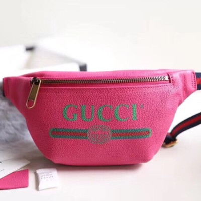 Gucci  Leather Belt Bag ,22CM - 구찌 레더 남여공용 벨트백,527792,GUB0400 ,22cm,핑크