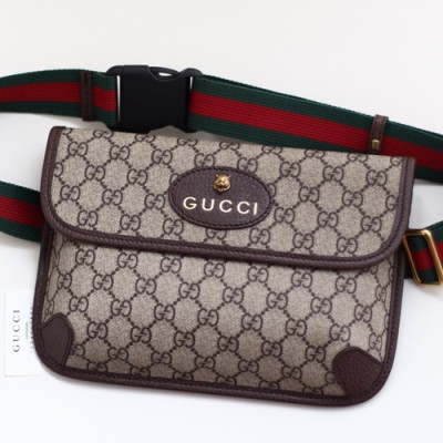 Gucci Supreme Belt Bag,24CM - 구찌 남여공용 수프림 벨트백,493930,GUB0436,24CM,브라운