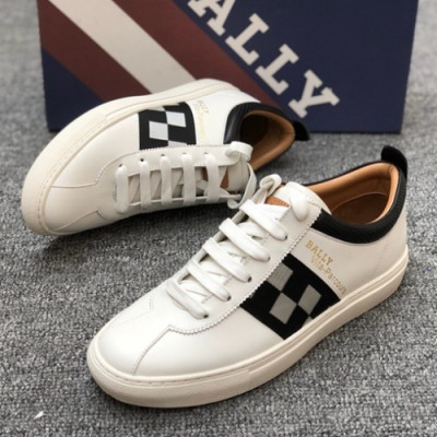 Bally 2018 Mens Leather Sneakers - 발리 신상 남성 레더 스니커즈 Bly0054x.Size(245- 265).화이트