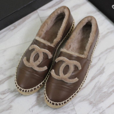 Chanel 2018 Ladies Classic CC Logo Plat Shoes - 샤넬 여성 클랙식 CC 로고 플랫폼 슈즈 Cnl0212x.Size(225 - 240).카키