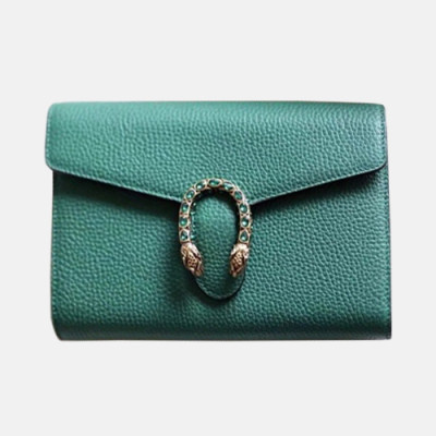 Gucci Leather Mini Clutch Chain Shoulder Bag ,20CM - 구찌 레더 미니 여성용 클러치 체인 숄더백,401231,GUB0440 ,20cm,그린