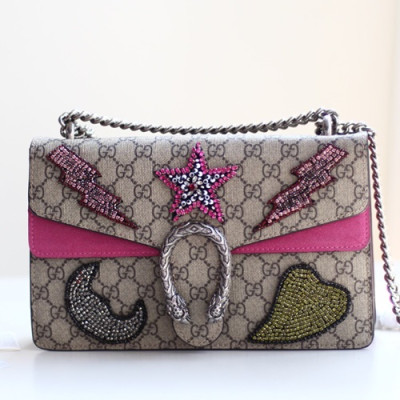 Gucci GG Dionysus Shoulder Bag ,28CM - 구찌 GG 디오니소스 숄더백 400249,GUB0443 ,28cm,핑크