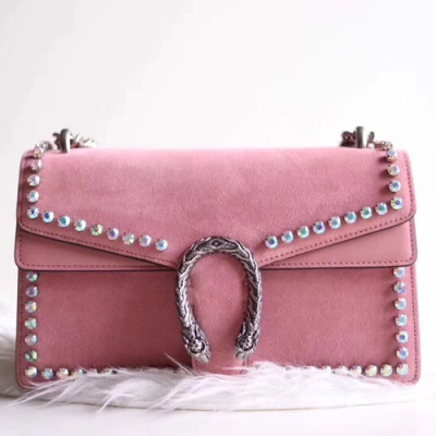 Gucci GG Dionysus Leather Shoulder Bag ,28CM - 구찌 GG 디오니소스 레더 숄더백 400249,GUB0447 ,28cm,핑크