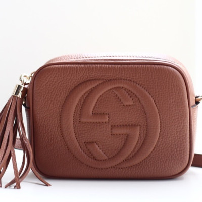 Gucci Soho Leather Shoulder Bag ,21CM - 구찌 소호 레더 숄더백 308364,GUB0461 ,21cm,브라운