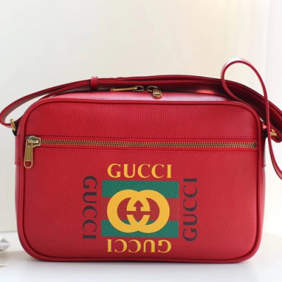 Gucci Print Messenger Shoulder Bag,33.5CM - 구찌 프린트 남여공용 메신저 숄더백 523589,GUB0471,33.5CM,레드