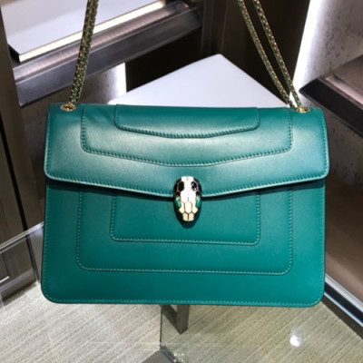 Bvlgari Serpenti Forever Chain Shoulder Bag,28CM - 불가리 세르펜티 포에버 체인 숄더백,BVLB0037,28cm,그린