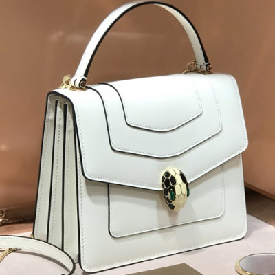 Bvlgari Serpenti Forever Tote Shoulder Bag,20CM - 불가리 세르펜티 포에버 토트 숄더백,BVLB0052,20cm,화이트