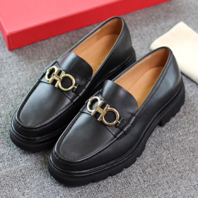 Ferragamo 2018 Mens Gancini Leather Loafer - 페라가모 남성 간치니 레더 로퍼 Fer0169x.Size(240 - 275).블랙