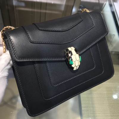 Bvlgari Serpenti Forever Chain Shoulder Bag,20CM - 불가리 세르펜티 포에버 체인 숄더백,BVLB0065,20cm,블랙