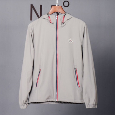 Moncler 2019 Mens Wind Breaker Jacket - 몽클레어 남성 신상 바람막이 자켓 Moc0408x.Size(m - 3xl).3컬러(화이트/그레이/블랙)