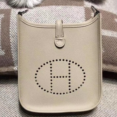 Hermes Evelyne Epsom Leather Mini Shoulder Bag - 에르메스 에블린 엡송 레더 여성용 미니 숄더백 HERB0665,베이지