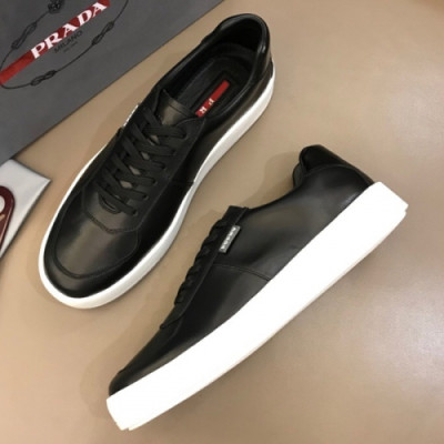 Prada 2019 Mens Leather Sneakers - 프라다 남성 레더 스니커즈 Pra0479x.Size(240 - 265).블랙