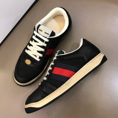 [1:1] Gucci 2019 Mens Ace Canvas Sneakers - 구찌 남성 신상 캔버스 스니커즈 Guc0774x.Size(240 - 275).블랙
