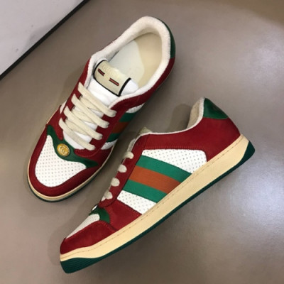 [1:1] Gucci 2019 Mens Ace Canvas Sneakers - 구찌 남성 신상 캔버스 스니커즈 Guc0775x.Size(240 - 275).레드