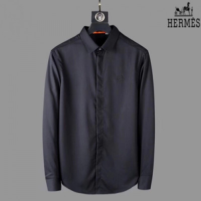 Hermes 2019 Mens Classic Cotton Tshiirt - 에르메스 남성 신상 클래식 코튼 셔츠 Her0146x.Size(m - 2xl).3컬러(블랙/블루/화이트)