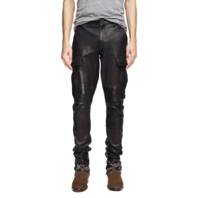 Amiri 2019 Mens Artificial Leather Pants - 아미리 남성 신상 아티피셜 레더 팬츠 Ami0032x.Size(28 - 42).블랙