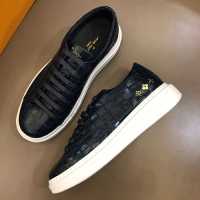 Louis Vuitton 2019 Mens Handmade Leather Sneakers - 루이비통 신상 남성 핸드메이드 레더 스니커즈 Lou0816x.Size(240 - 270).네이비