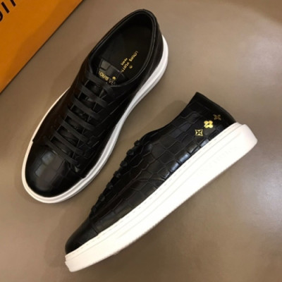 Louis Vuitton 2019 Mens Handmade Leather Sneakers - 루이비통 신상 남성 핸드 메이드 레더 스니커즈 Lou0819x.Size(240 - 270).블랙