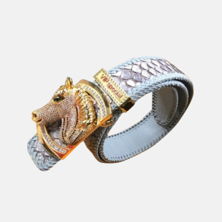 Stefano Ricci 2019 Mens Handi Craft Snake Leather Belt - 스테파노리치 남성 핸디 크래프트 뱀가죽 벨트 Ste0054x.Size(3.8cm).화이트금장