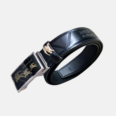 Burberry 2019 Mens Box Logo Business Leather Belt - 버버리 남성 박스 로고 비지니스 레더 벨트 Bur0521x.Size(3.5CM).블랙은장