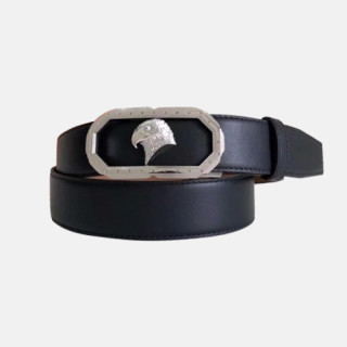 Stefano Ricci 2019 Mens Signature Automatic Buckle Leather Belt - 스테파노리치 남성 시그니처 오토매틱 버클 레더 벨트 Ste0057x.Size(3.4cm).블랙은장