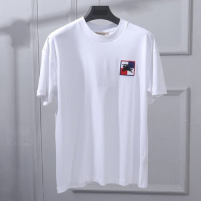 Burberry 2019 Mm/Wm Signature Logo Crew - neck Cotton Short Sleeved T-shirt - 버버리 남자 시그니처 로고 크루넥 코튼 반팔티 Bur0538x.Size(xs - xl).화이트