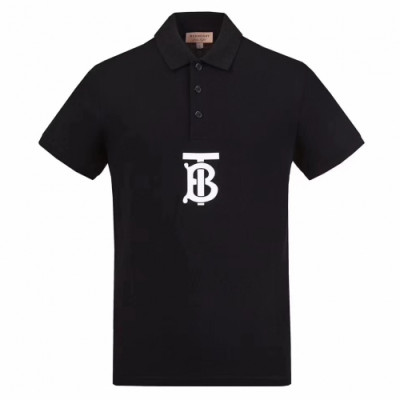 Burberry 2019 Mm/Wm Logo Crew - neck Cotton Short Sleeved T-shirt - 버버리 남자 로고 크루넥 코튼 반팔티 Bur0555x.Size(s - 2xl).블랙