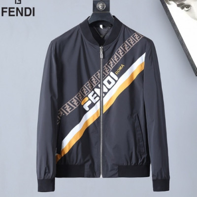 Fendi 2019 Mens Logo Casual Blouson - 펜디 남성 로고 캐쥬얼 블루종 Fen0141x.Size(m - 3xl).2컬러(블랙/네이비)