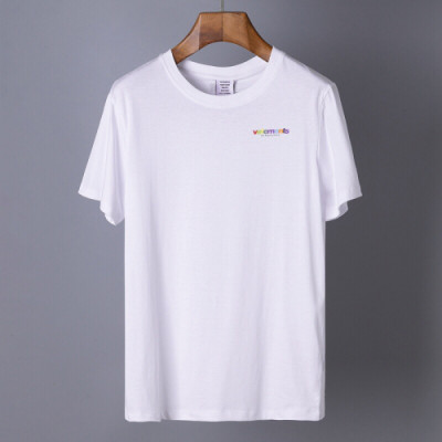 Vetements 2019 Mens Printing Logo Cotton Short Sleeved T-shirt - 베트멍 남성 프린팅 로고 코튼 반팔티 Vet0016x.Size(s - xl).2컬러(블랙/화이트)