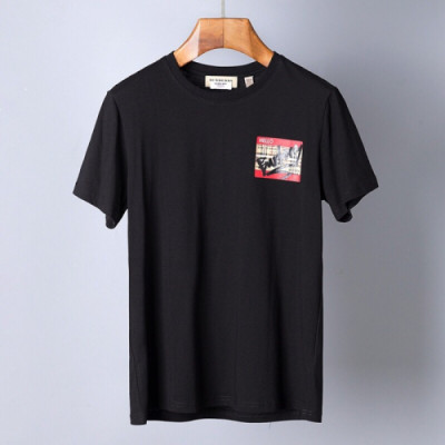 Burberry 2019 Mens Printing Logo Cotton Short Sleeved T-shirt - 버버리 남성 프린팅 로고 코튼 반팔티 Bur0570x.Size(m - 2xl).2컬러(그레이/블랙)