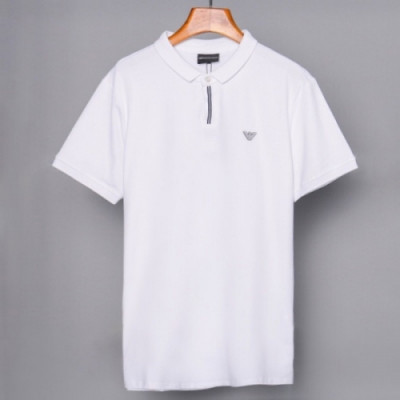 Armani 2019 Mens Polo Cotton Short Sleeved Tshirt - 알마니 남성 신상 폴로 코튼 반팔티 Arm0154x.Size(m - 3xl).화이트