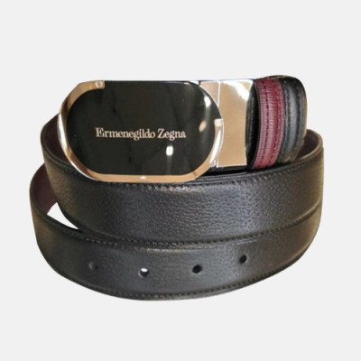 Ermenegildo Zegna 2019 Mens Reversible Business Leather Belt - 에르메네질도 제냐 남성 리버시블 비지니스 레더 벨트 Zeg0061x.Size(3.5cm).블랙