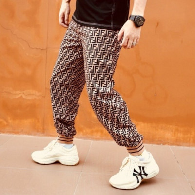 [매장판]Fendi 2019 Mens Casual Initial Logo Trianing Pants - 펜디 남성 신상 캐쥬얼 이니셜 로고 트레이닝 팬츠 Fen0158x.Size(m - 3xl).브라운