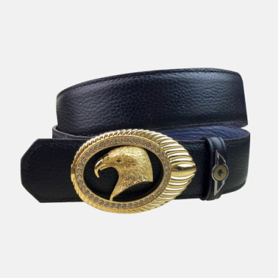 Stefano Ricci 2019 Mens Signature Cubic Steel Buckle Leather Belt - 스테파노리치 남성 시그니처 큐빅 스틸 버클 레더 벨트 Ste0069x.Size(3.8cm).네이비금장