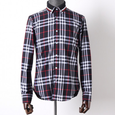 Burberry 2019 Mens Classic Check Cotton T-shirt - 버버리 신상 남성 클래식 코튼 체크 셔츠 Bur0613x.Size(s - xl).2컬러(네이비/베이지)