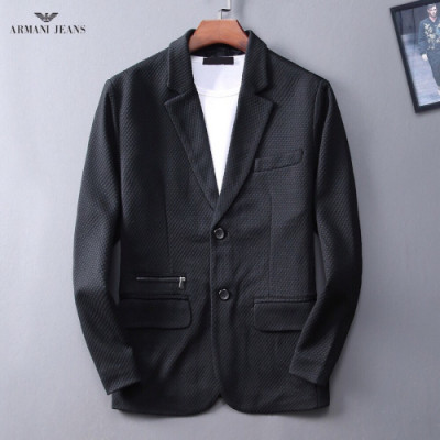 [매장판]Armani 2019 Mens Casual Suit Jacket - 알마니 남성 캐쥬얼 슈트 자켓 Arm0160x.Size(m - 3xl).블랙