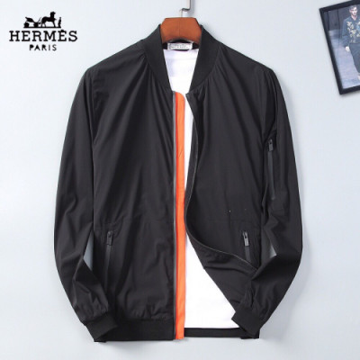 [매장판]Hermes 2019 Mens Business Casual Shell Jacket - 에르메스 남성 비지니스 캐쥬얼 셸 자켓 Her0208x.Size(m - 3xl).블랙