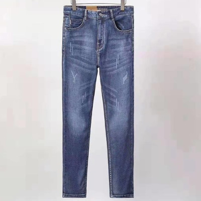 Burberry 2019 Mens Embroidery Slim Fit Denim Pants - 버버리 남성 자수 슬림핏 데님 팬츠 BURPT0171.Size(29 - 38).블루